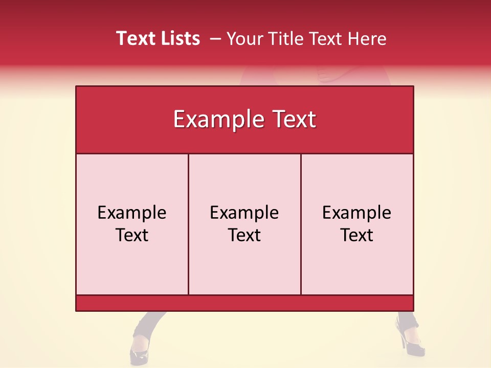 White Female Stunning PowerPoint Template