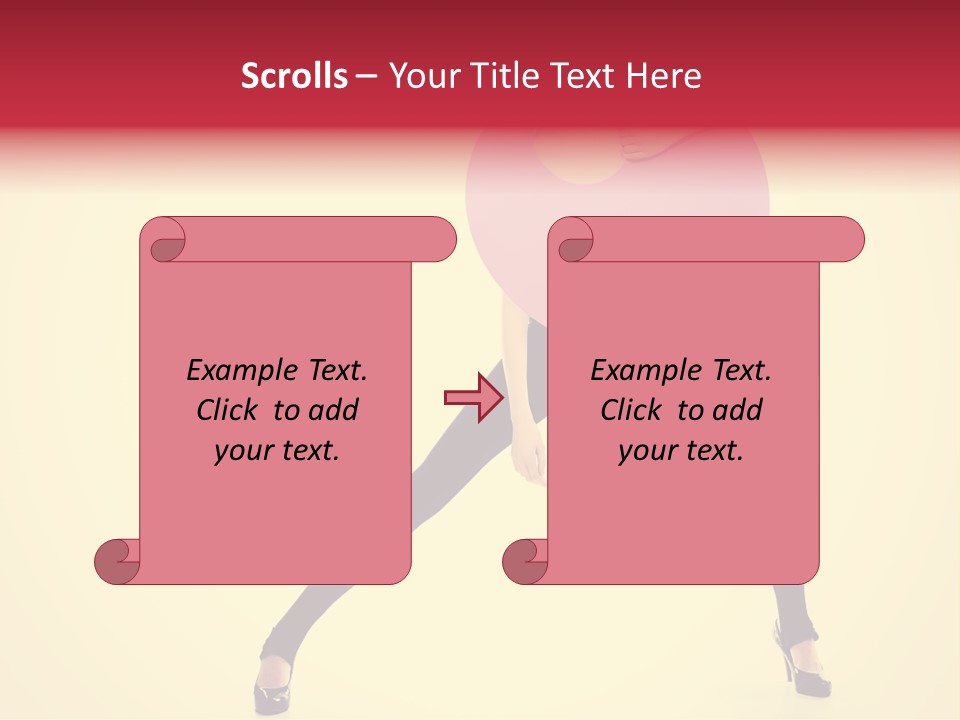 White Female Stunning PowerPoint Template