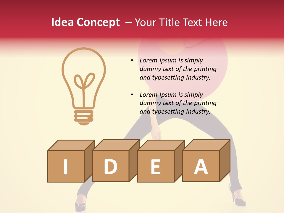 White Female Stunning PowerPoint Template