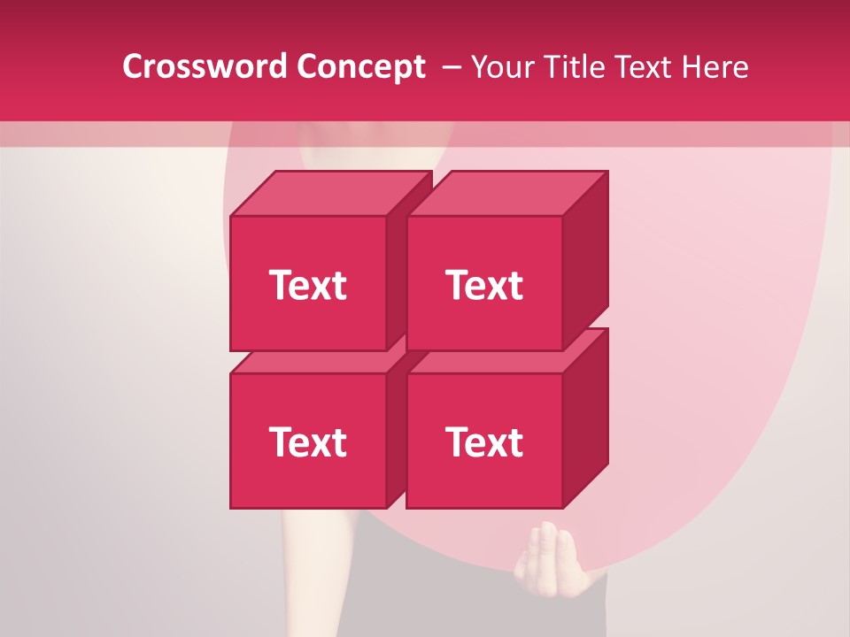 Copy Space Portrait Eyeshadow PowerPoint Template
