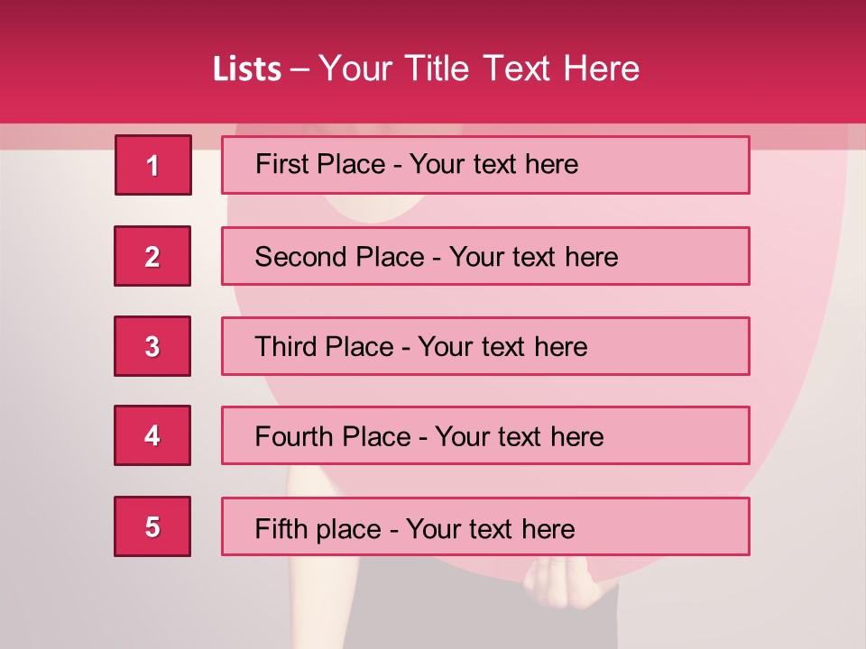 Copy Space Portrait Eyeshadow PowerPoint Template