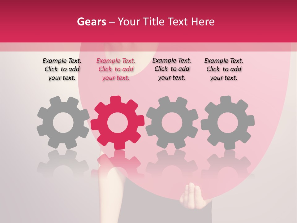 Copy Space Portrait Eyeshadow PowerPoint Template