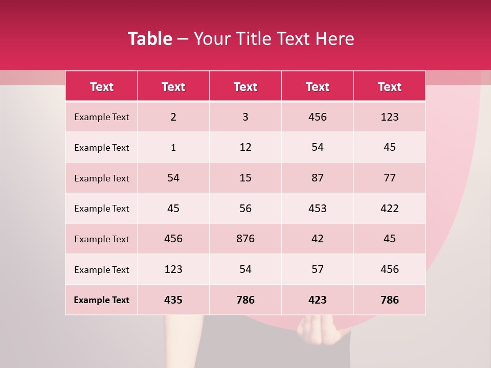 Copy Space Portrait Eyeshadow PowerPoint Template
