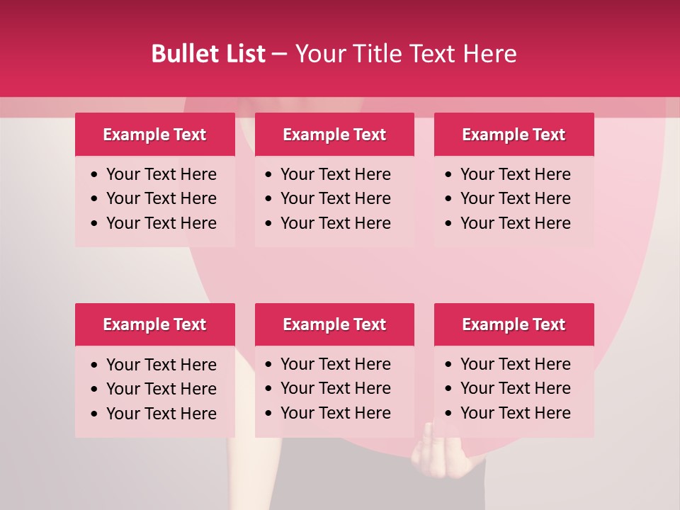 Copy Space Portrait Eyeshadow PowerPoint Template