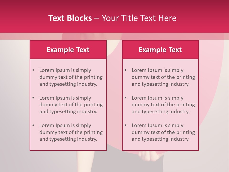 Copy Space Portrait Eyeshadow PowerPoint Template