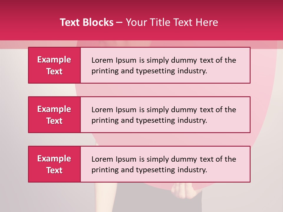 Copy Space Portrait Eyeshadow PowerPoint Template