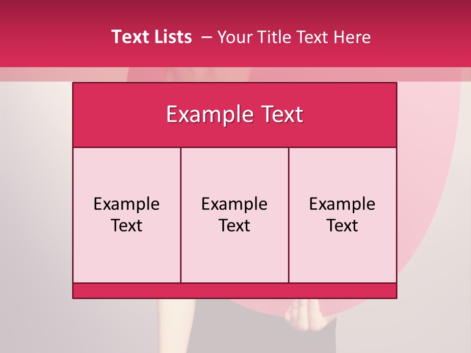 Copy Space Portrait Eyeshadow PowerPoint Template