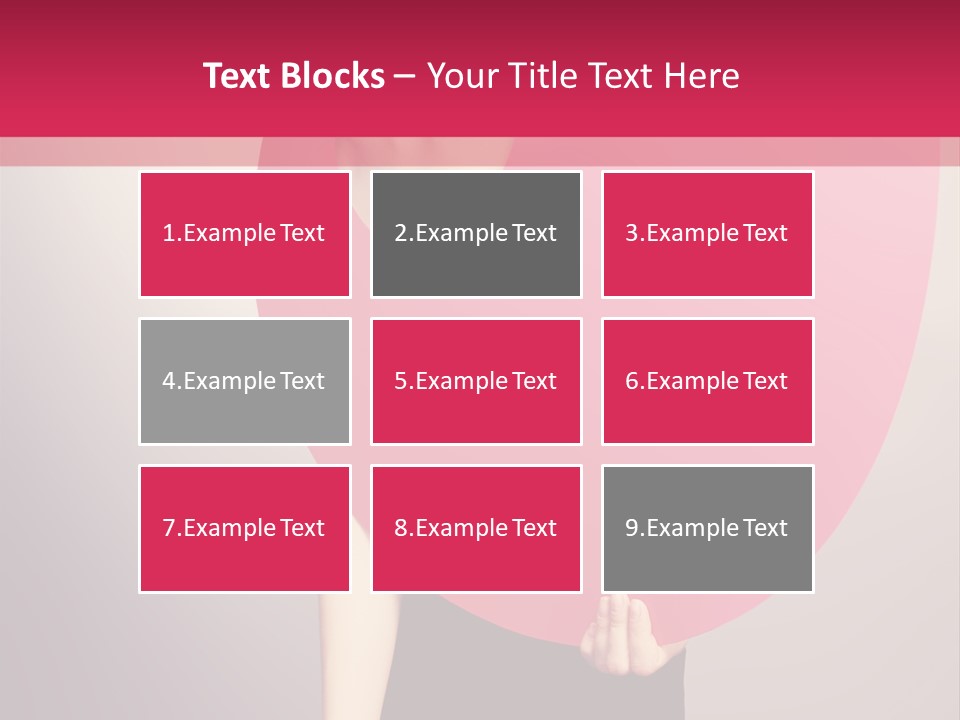 Copy Space Portrait Eyeshadow PowerPoint Template