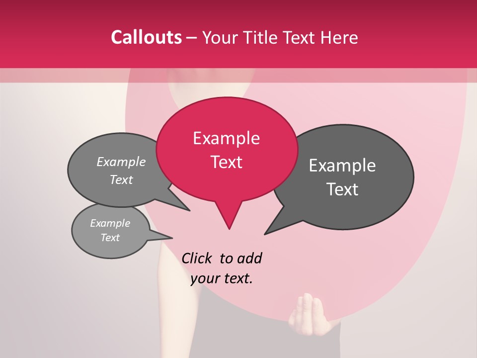 Copy Space Portrait Eyeshadow PowerPoint Template