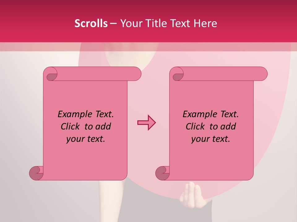 Copy Space Portrait Eyeshadow PowerPoint Template