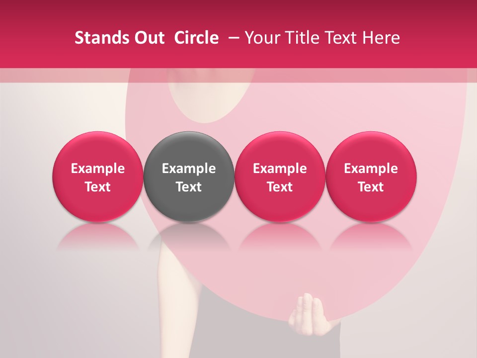 Copy Space Portrait Eyeshadow PowerPoint Template