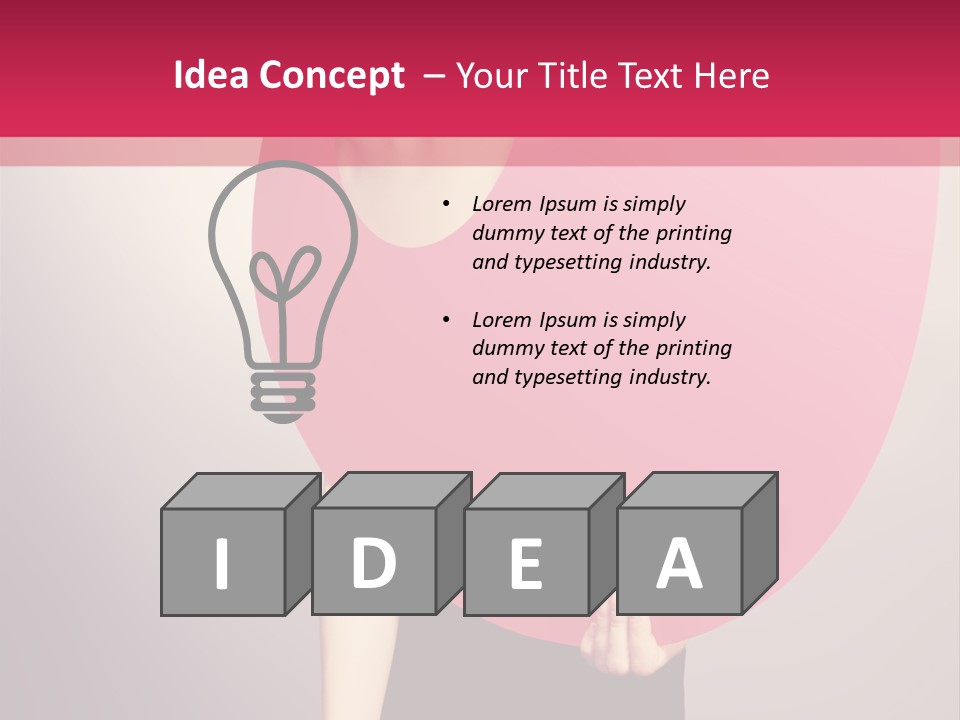 Copy Space Portrait Eyeshadow PowerPoint Template