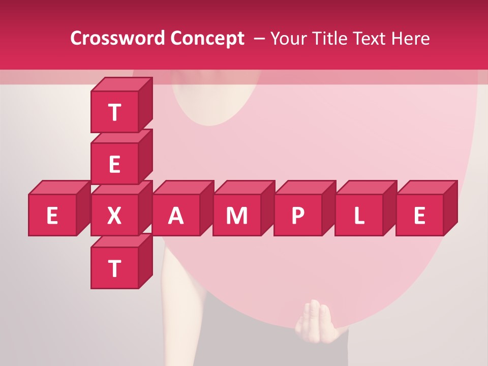 Copy Space Portrait Eyeshadow PowerPoint Template