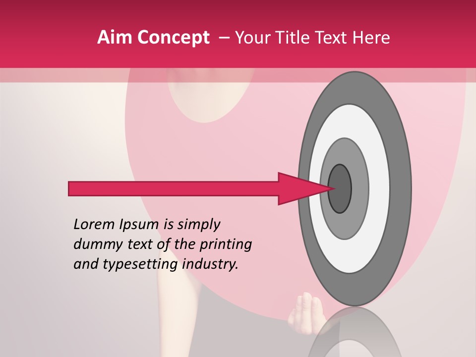 Copy Space Portrait Eyeshadow PowerPoint Template