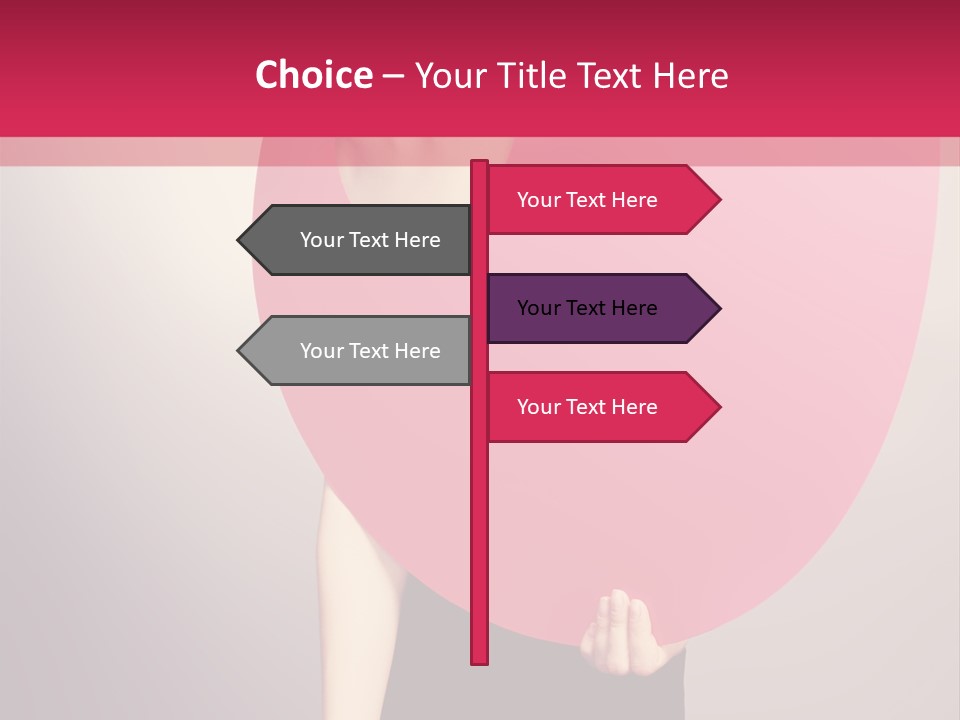 Copy Space Portrait Eyeshadow PowerPoint Template