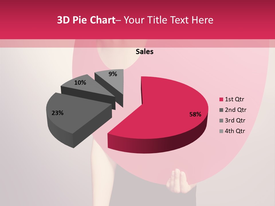 Copy Space Portrait Eyeshadow PowerPoint Template