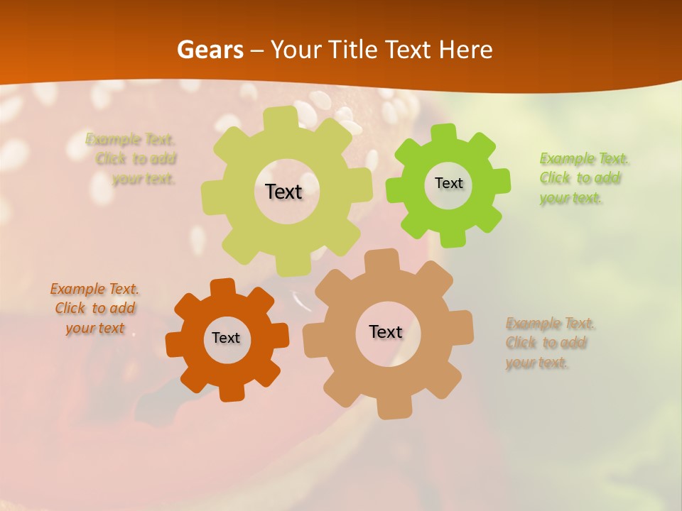 Lettuce Vegetable Red PowerPoint Template