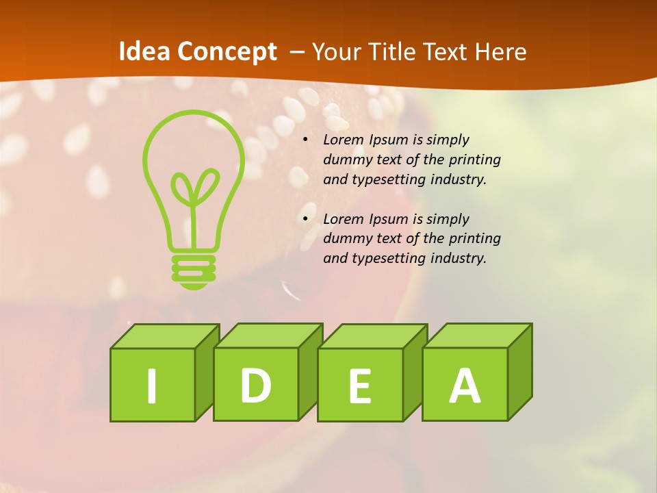 Lettuce Vegetable Red PowerPoint Template