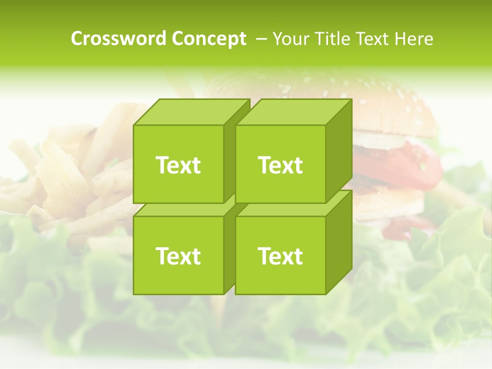 Tasty Salad Bread PowerPoint Template