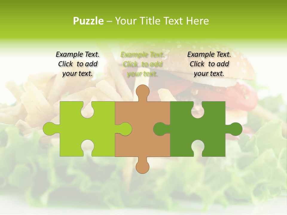 Tasty Salad Bread PowerPoint Template