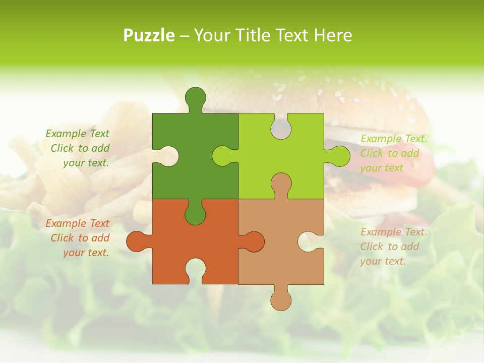 Tasty Salad Bread PowerPoint Template