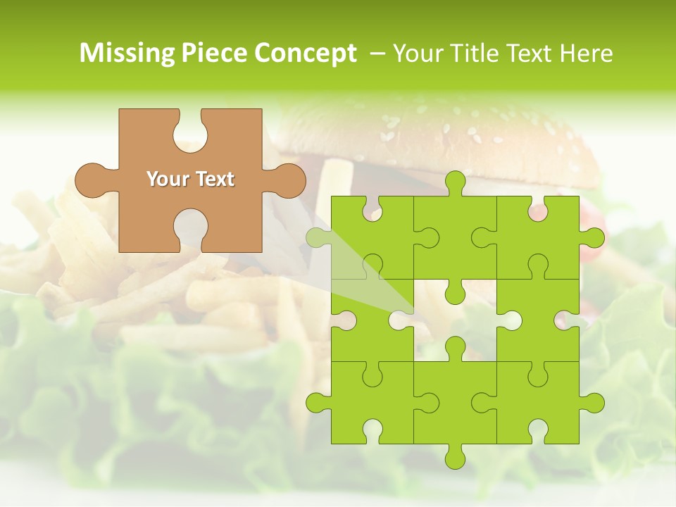 Tasty Salad Bread PowerPoint Template