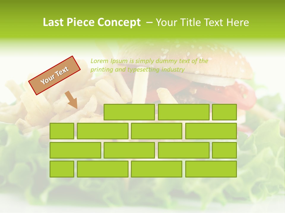 Tasty Salad Bread PowerPoint Template