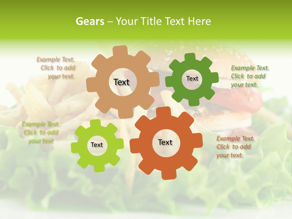 Tasty Salad Bread PowerPoint Template