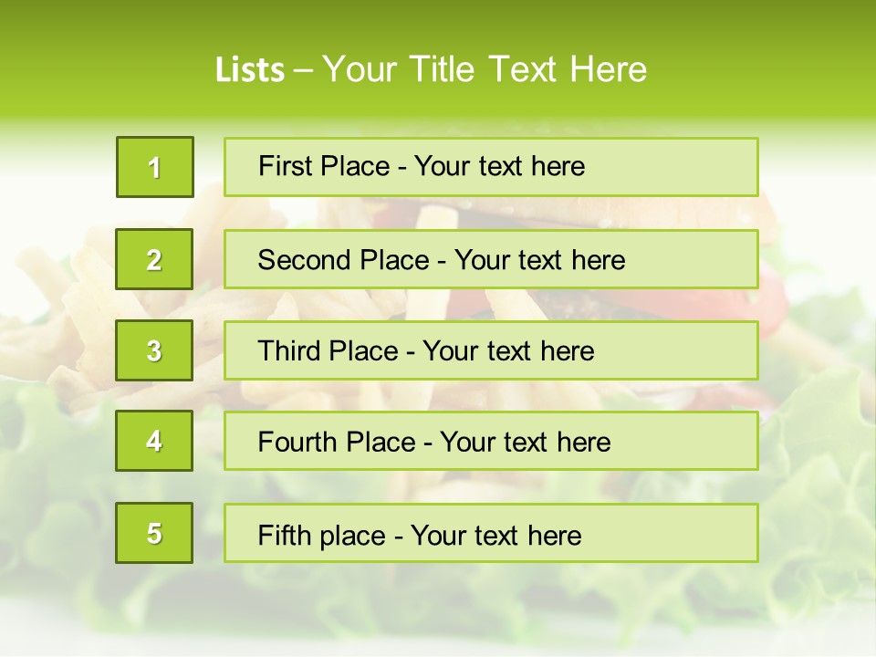 Tasty Salad Bread PowerPoint Template