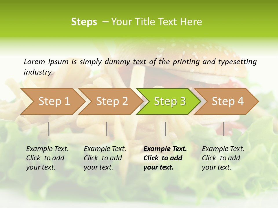 Tasty Salad Bread PowerPoint Template