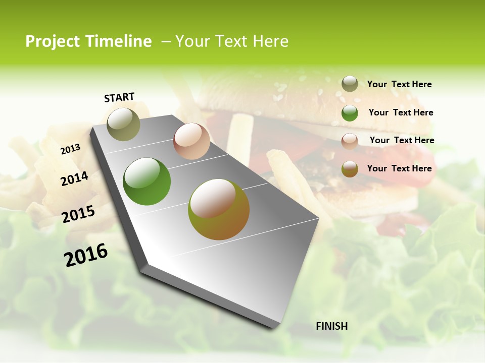 Tasty Salad Bread PowerPoint Template