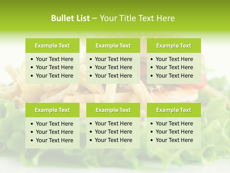 Tasty Salad Bread PowerPoint Template