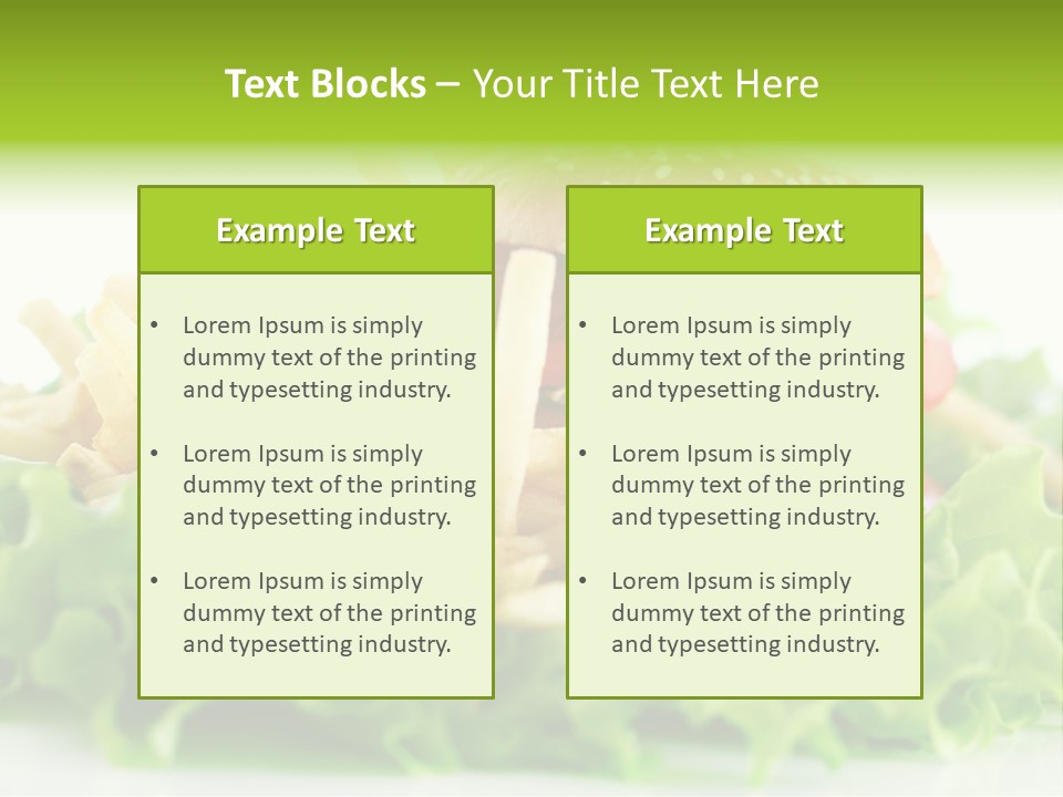 Tasty Salad Bread PowerPoint Template
