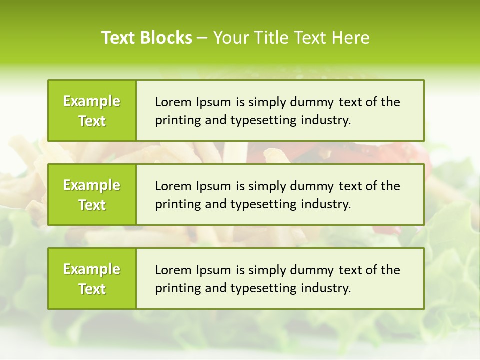 Tasty Salad Bread PowerPoint Template