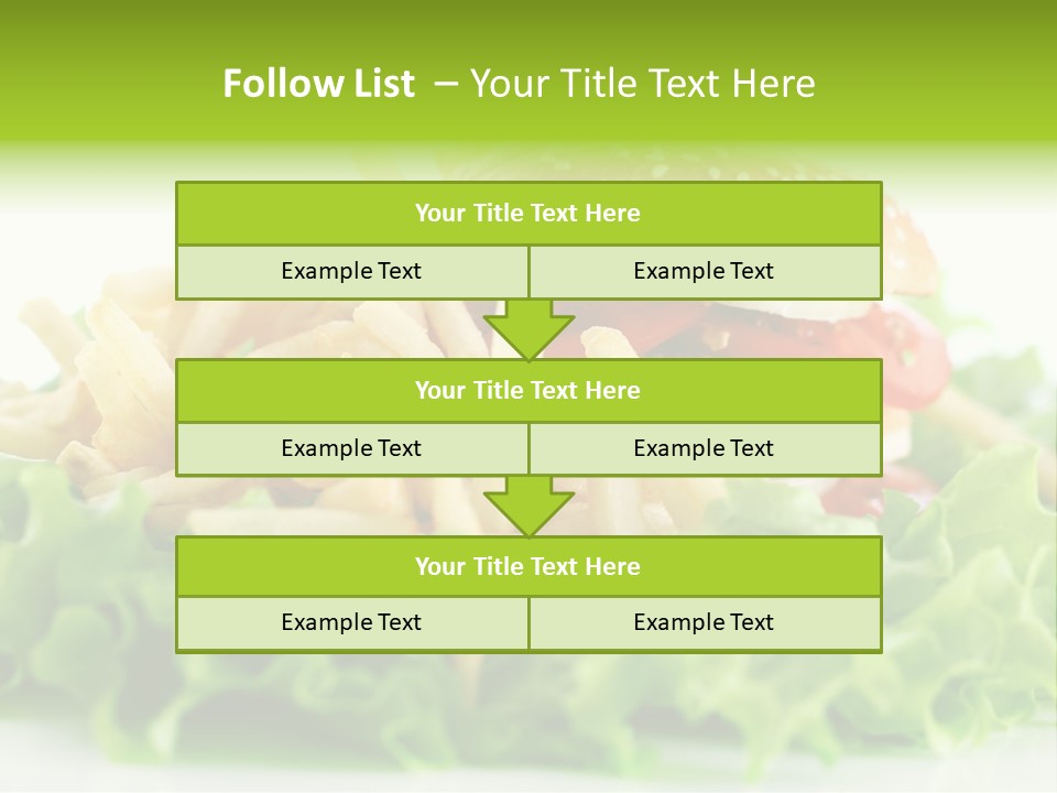 Tasty Salad Bread PowerPoint Template
