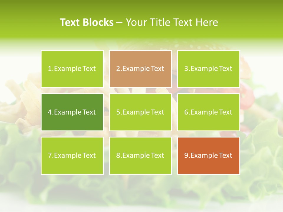 Tasty Salad Bread PowerPoint Template