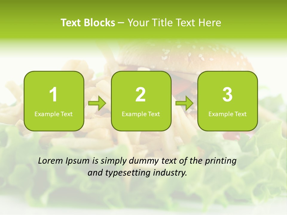 Tasty Salad Bread PowerPoint Template