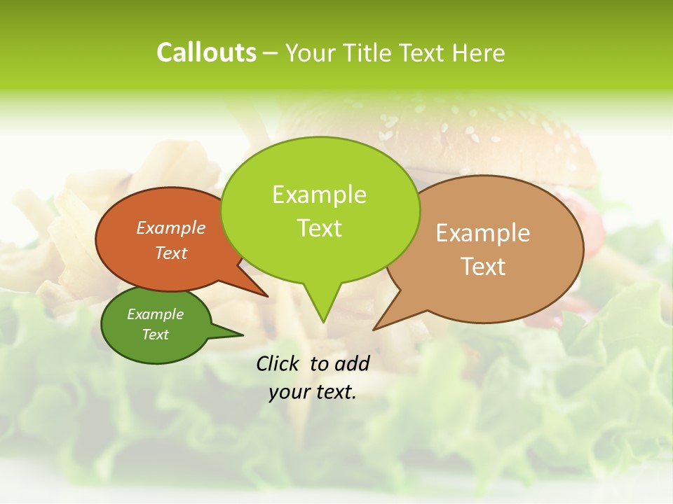 Tasty Salad Bread PowerPoint Template