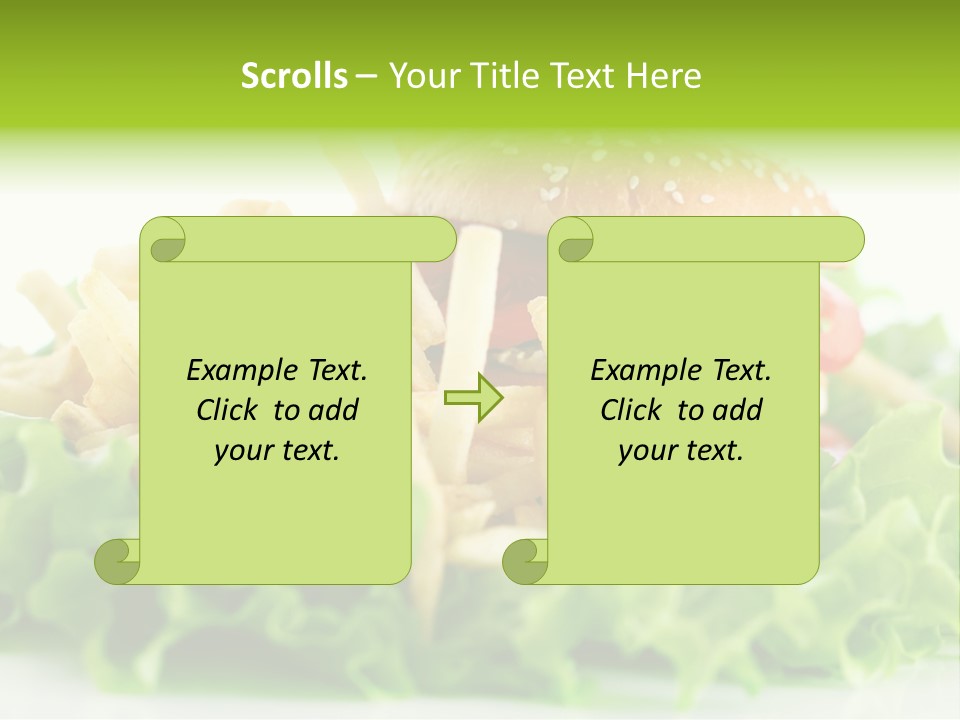 Tasty Salad Bread PowerPoint Template