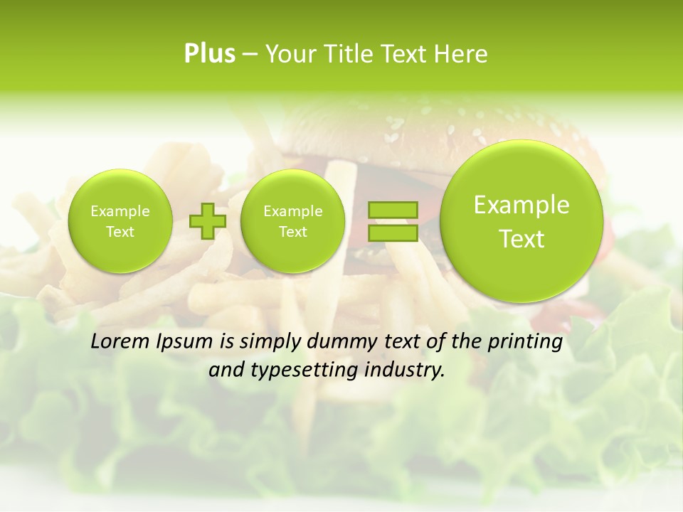 Tasty Salad Bread PowerPoint Template