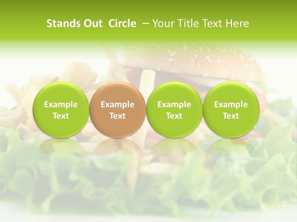 Tasty Salad Bread PowerPoint Template