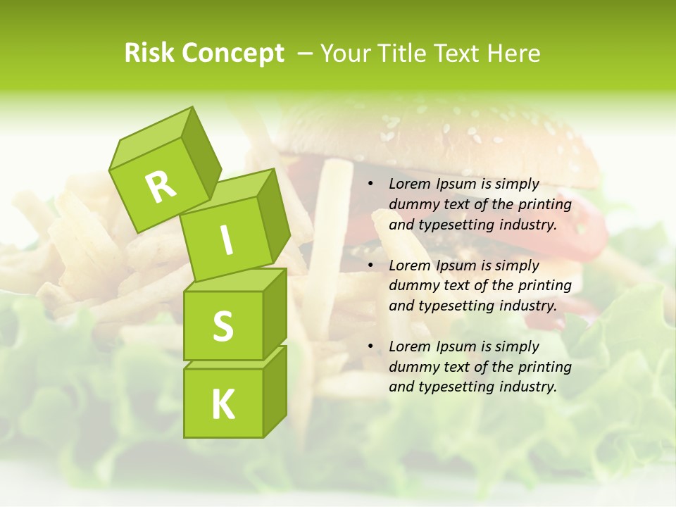 Tasty Salad Bread PowerPoint Template