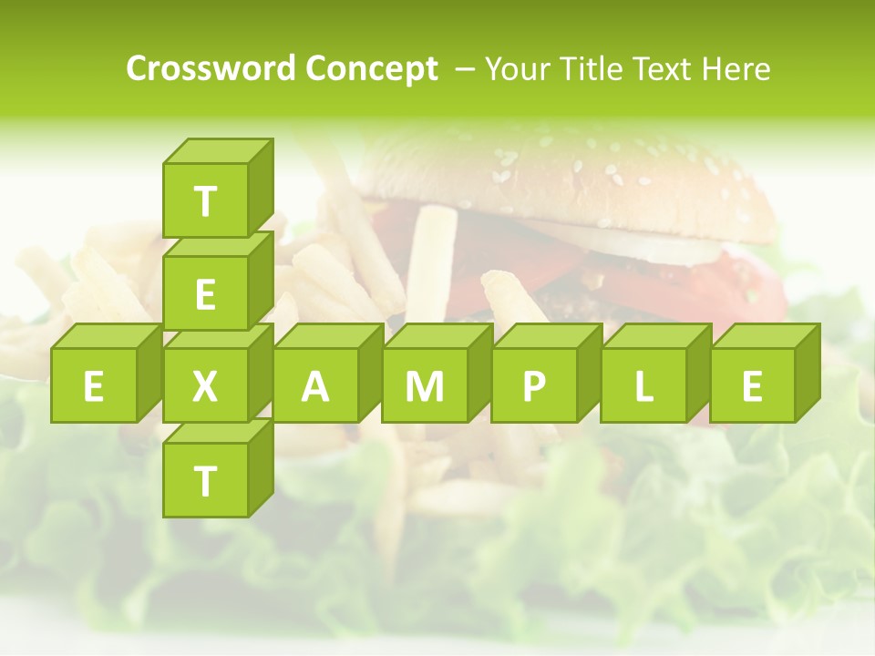 Tasty Salad Bread PowerPoint Template