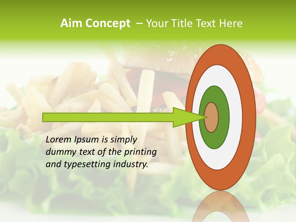 Tasty Salad Bread PowerPoint Template