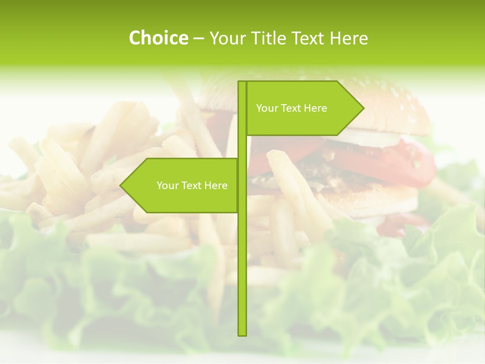 Tasty Salad Bread PowerPoint Template