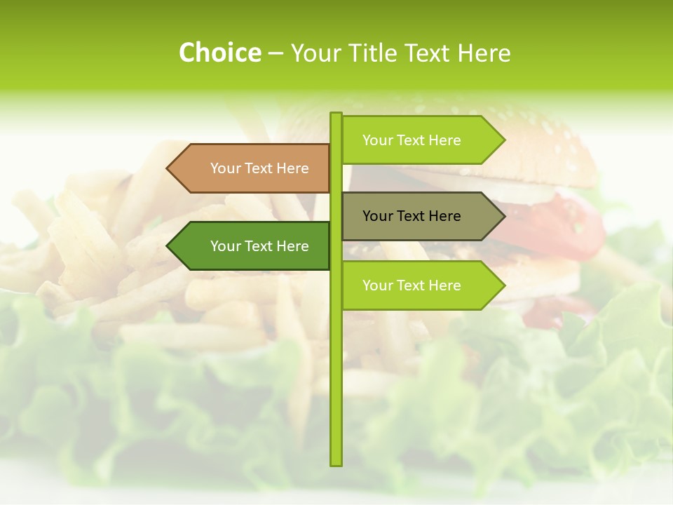 Tasty Salad Bread PowerPoint Template