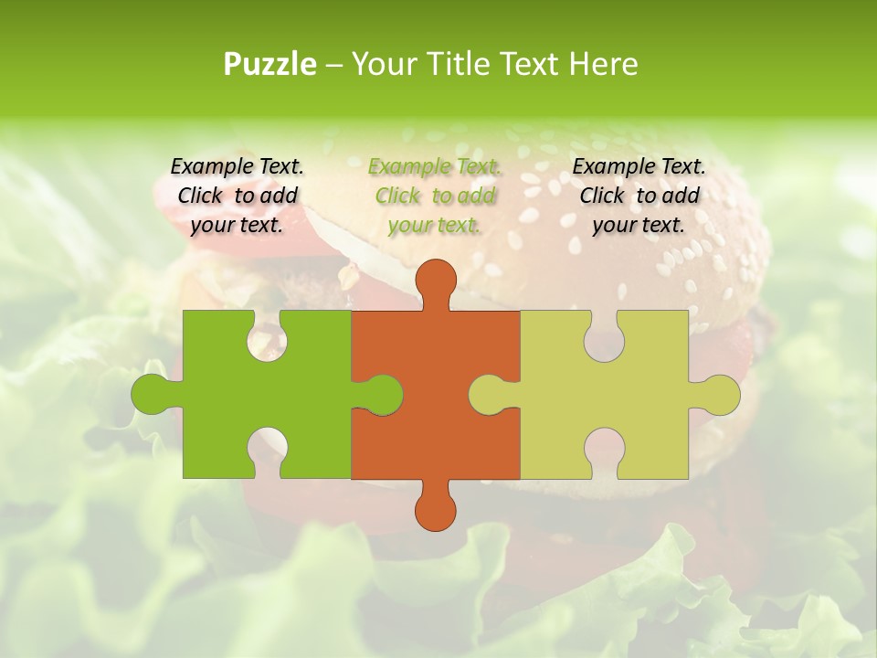 Hamburger Meat Fast PowerPoint Template