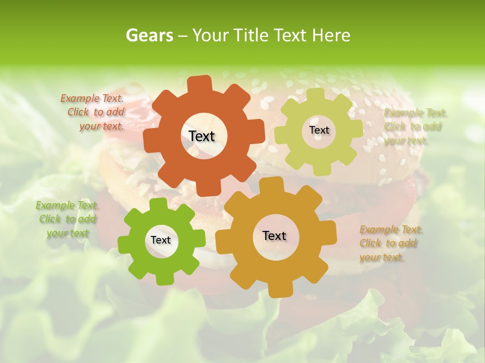 Hamburger Meat Fast PowerPoint Template