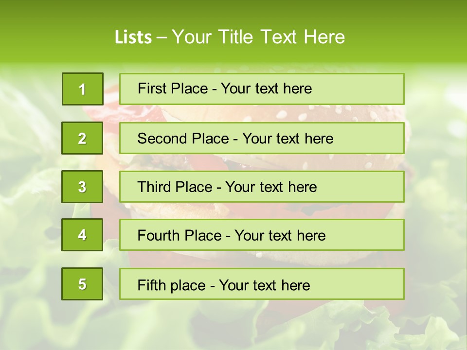 Hamburger Meat Fast PowerPoint Template