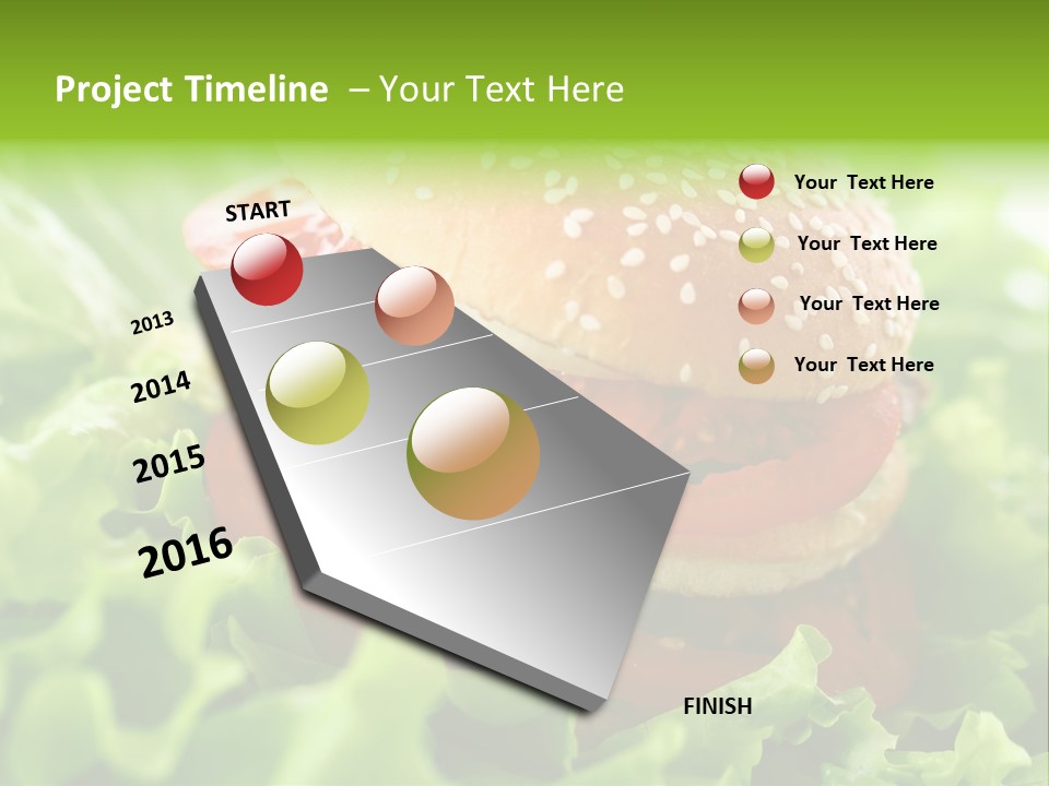 Hamburger Meat Fast PowerPoint Template